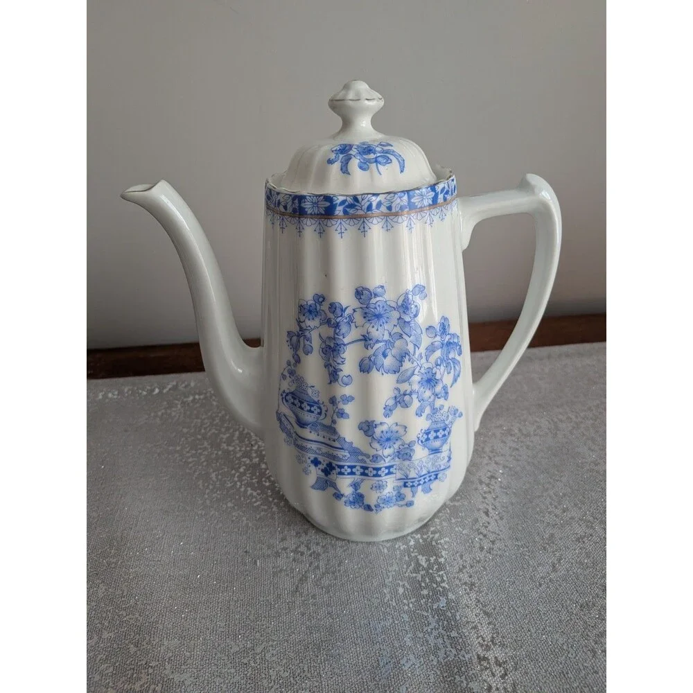 Blue Chau Teapot Coffee Pot Bavaria Porcelain 9